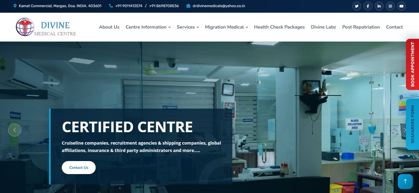Divine Medical Centre website